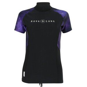 Aqua Lung Women's Rashguard Short Sleeves  Galaxy Twilight Small